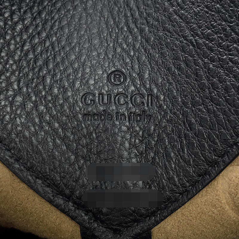 グッチ ショルダーバッグ GUCCI B ミディアム レザー 820169 GUCCI 2way 黒