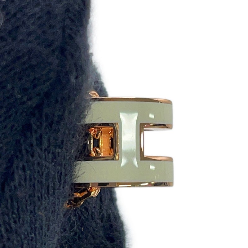 エルメス ネックレス ミニ・ポップアッシュ ホワイト/ピンクゴールド金具 HERMES アクセサリー ポップH