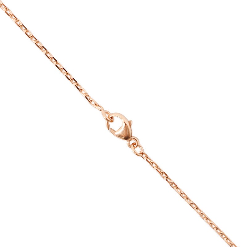 エルメス ネックレス ミニ・ポップアッシュ ブラック/ピンクゴールド金具 HERMES アクセサリー ポップH 黒