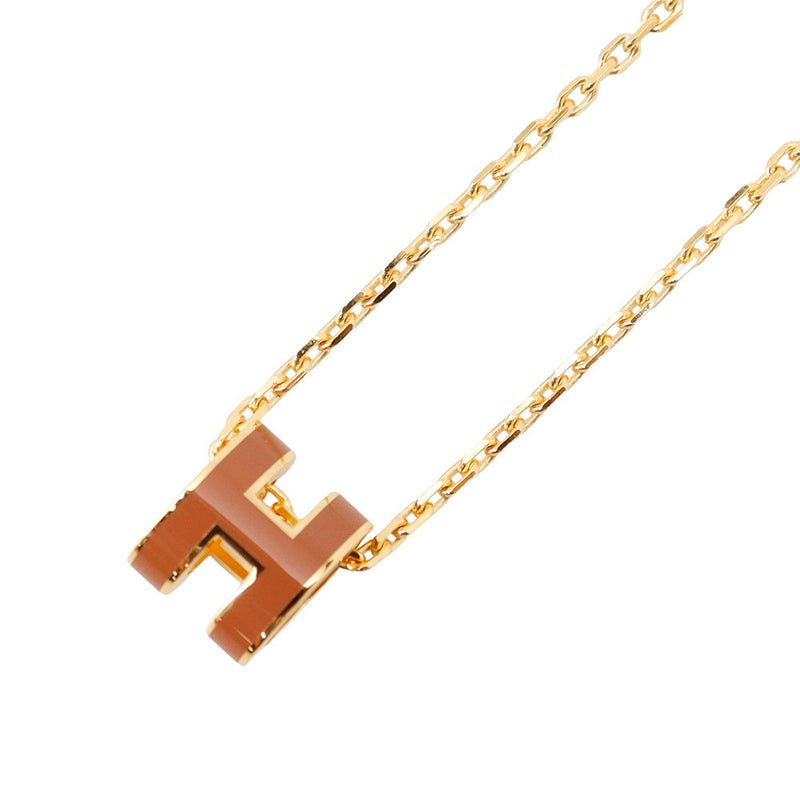 エルメス ネックレス ミニ・ポップアッシュ ニューゴールド/ゴールド金具 HERMES アクセサリー ポップH