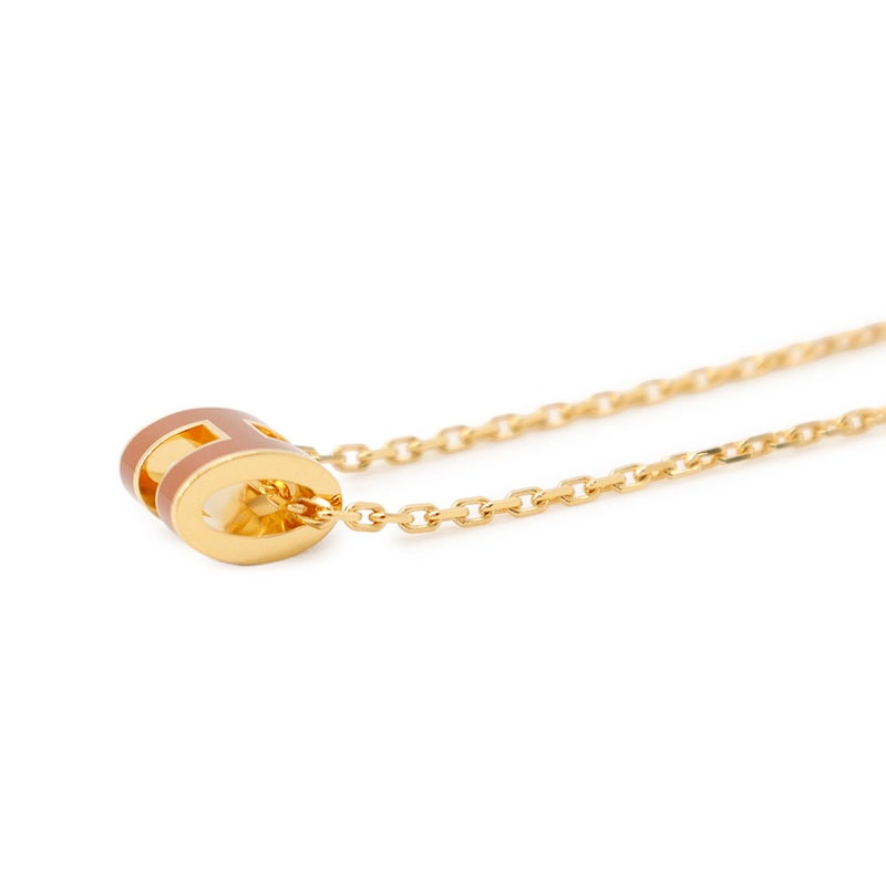 エルメス ネックレス ミニ・ポップアッシュ ニューゴールド/ゴールド金具 HERMES アクセサリー ポップH
