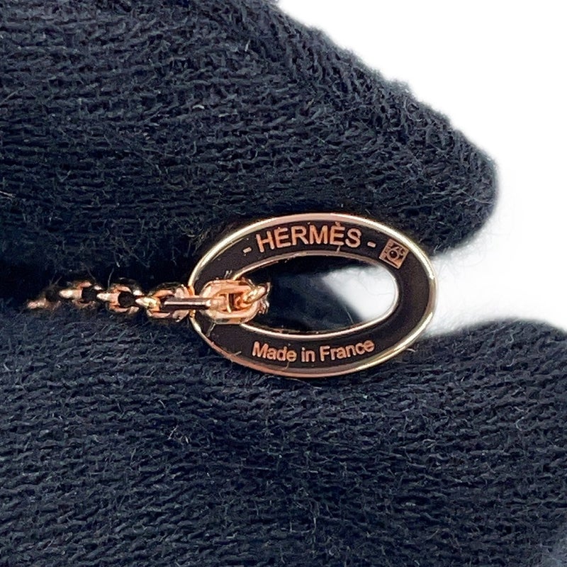 エルメス ネックレス ミニ・ポップアッシュ ヴェールペパーミント/ピンクゴールド金具 HERMES アクセサリー ポップH