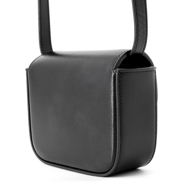 セリーヌ ショルダーバッグ トリオンフ ミニ クロード シャイニーカーフレザー 10I513 CELINE ミニバッグ 黒
