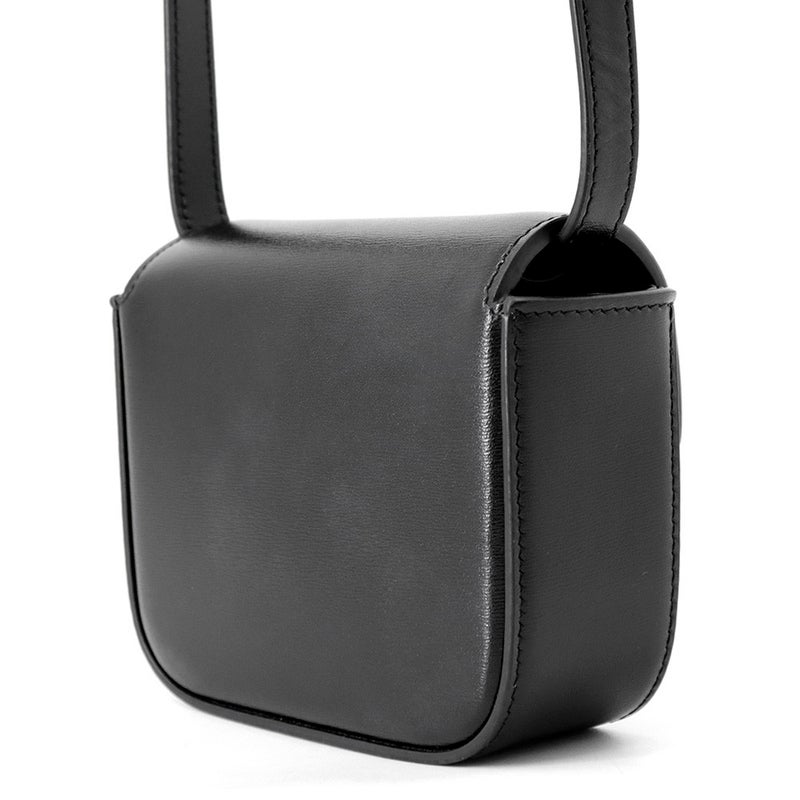 セリーヌ ショルダーバッグ トリオンフ ミニ クロード シャイニーカーフレザー 10I513 CELINE ミニバッグ 黒
