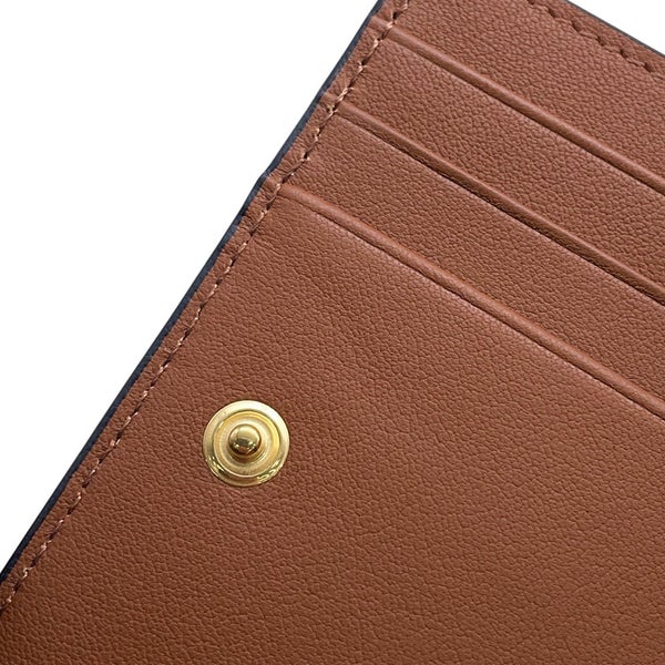 ロエベ 二つ折り財布 ノット コンパクトウォレット シャイニーナパカーフレザー CEM1NCWX01 LOEWE 財布 バイカラー 黒