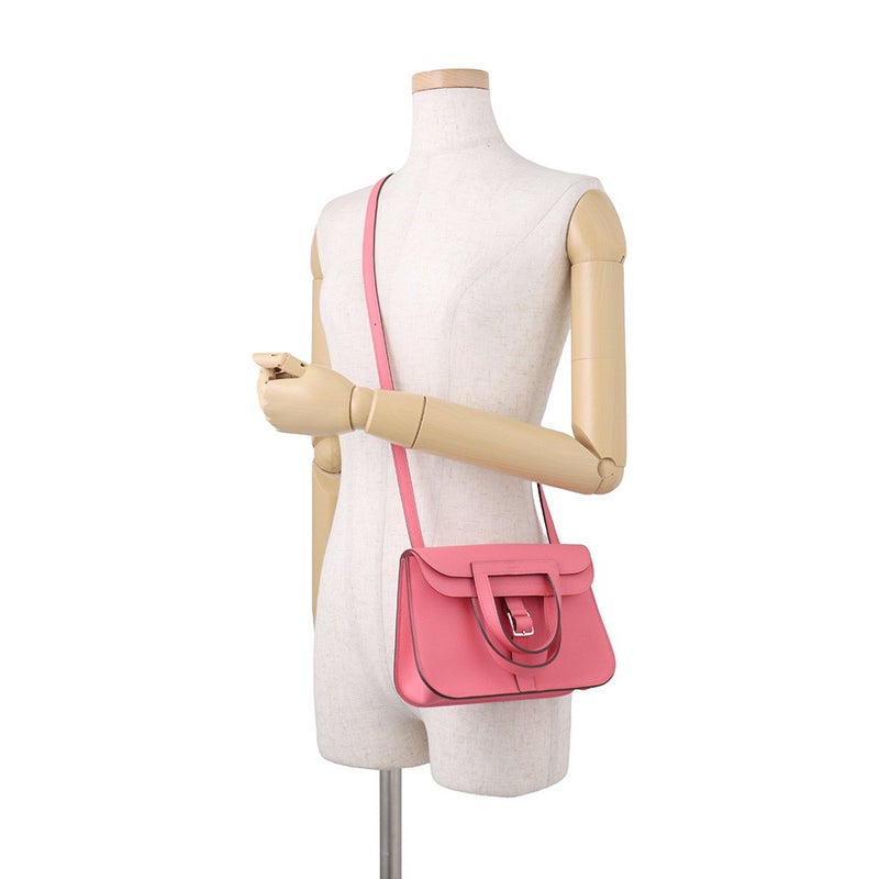 エルメス ハンドバッグ アルザン ミニ ローズアザレ/シルバー金具 スイフト K刻印 HERMES 2wayショルダー