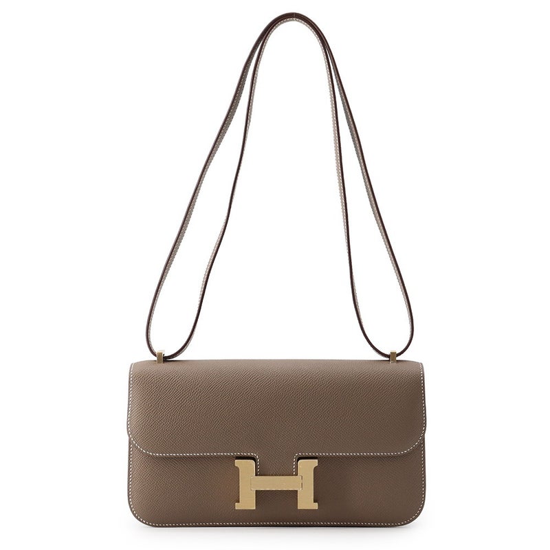 エルメス ショルダーバッグ コンスタンス24 エトゥープ/ゴールド金具 エプソン K刻印 HERMES Constance