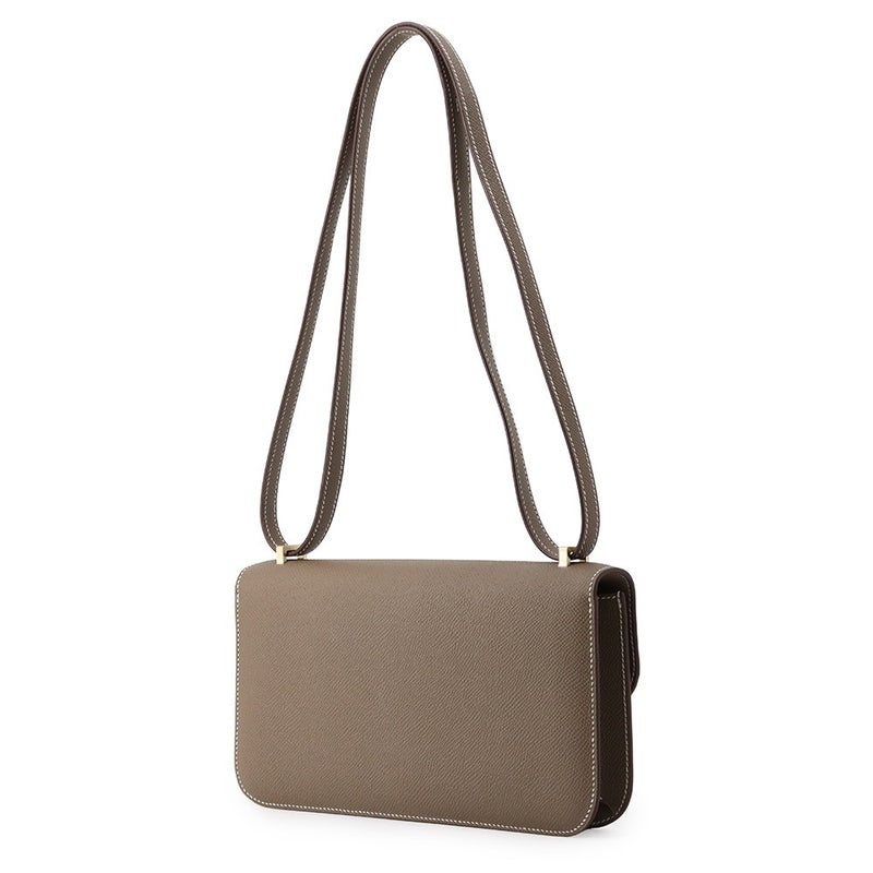 エルメス ショルダーバッグ コンスタンス24 エトゥープ/ゴールド金具 エプソン K刻印 HERMES Constance