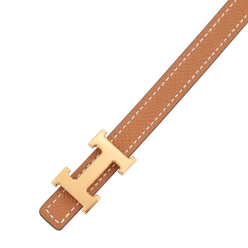 エルメス ベルト ミニH キット13 ブラック/ゴールド/ゴールド金具 スイフト/エプソン W刻印 サイズ70 HERMES 黒