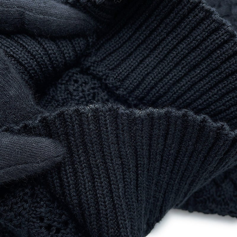シャネル ニット ココビーチ 半袖ニット ココマーク コットン レディースサイズ36 P76924 CHANEL トップス 黒