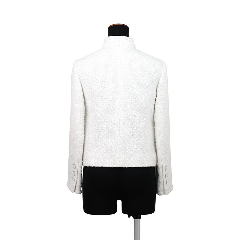 シャネル ジャケット ココマーク ツイード レディースサイズ34 P81150 CHANEL アパレル アウター 白