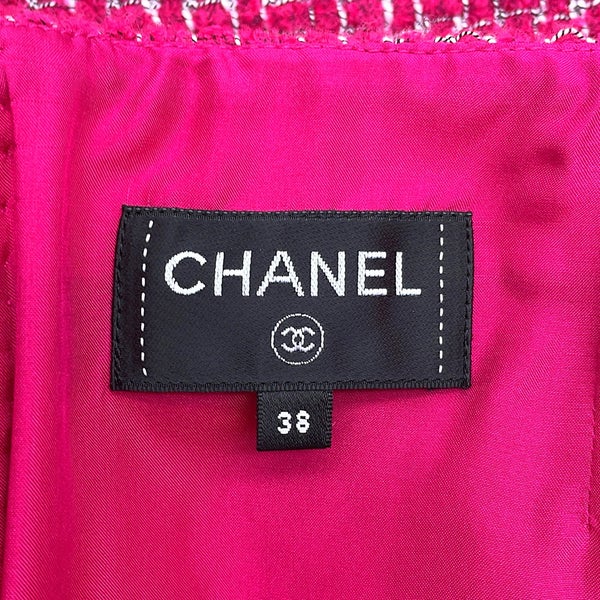シャネル スカート ココマーク ツイード レディースサイズ38 CHANEL 白