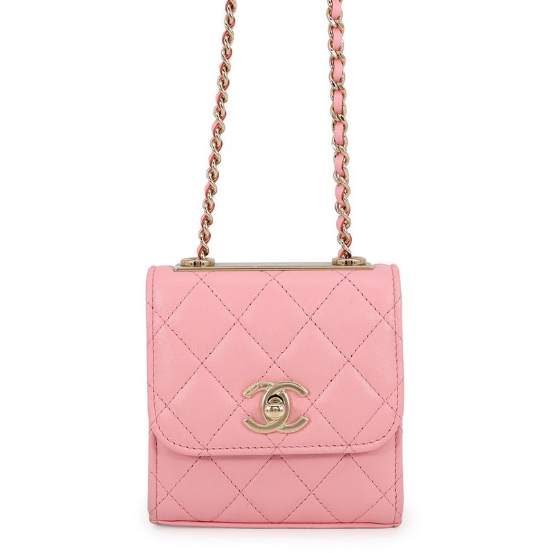 シャネル チェーンウォレット マトラッセ ココマーク トレンディCC ラムスキン A81633 CHANEL