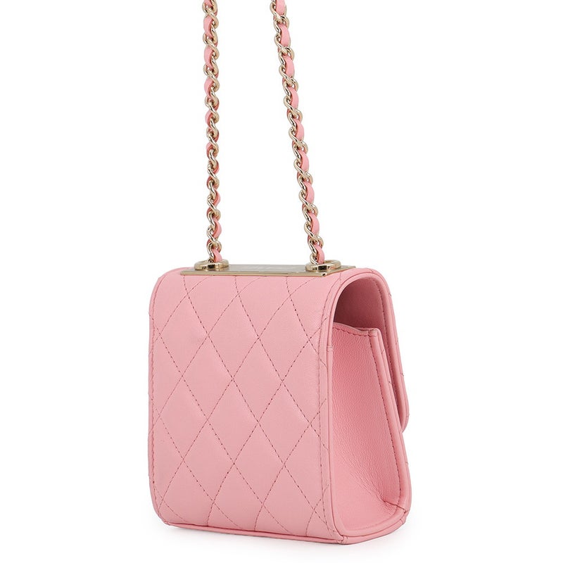 シャネル チェーンウォレット マトラッセ ココマーク トレンディCC ラムスキン A81633 CHANEL