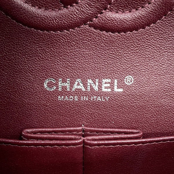 シャネル チェーンショルダーバッグ マトラッセ25 ココマーク ダブルチェーン キャビアスキン A01112 CHANEL 黒