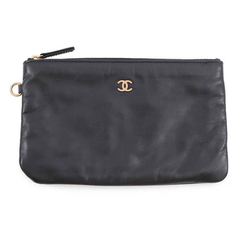 シャネル ハンドバッグ マトラッセ CHANEL22 ダブルポケット スモール カーフレザー AS3260 CHANEL ポーチ付き 黒