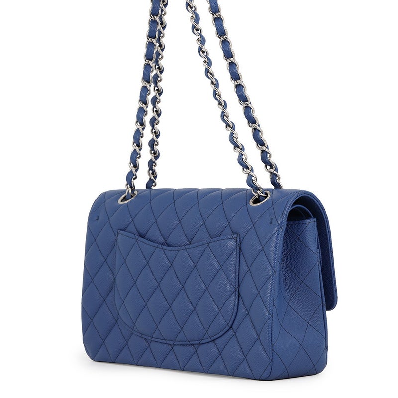シャネル チェーンショルダーバッグ マトラッセ25 ココマーク ダブルチェーン キャビアスキン A01112 CHANEL