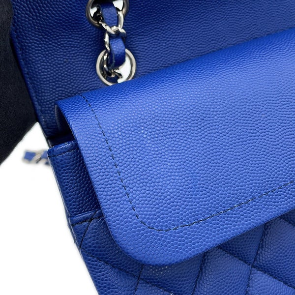 シャネル チェーンショルダーバッグ マトラッセ25 ココマーク ダブルチェーン キャビアスキン A01112 CHANEL