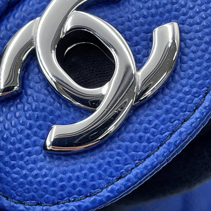 シャネル チェーンショルダーバッグ マトラッセ25 ココマーク ダブルチェーン キャビアスキン A01112 CHANEL