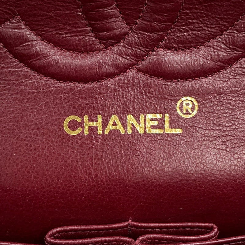 シャネル チェーンショルダーバッグ マトラッセ25 ココマーク コットンジャージー ダブルチェーン A01112 CHANEL 黒