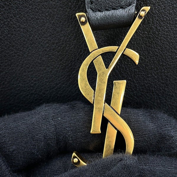 サンローランパリ ショルダーバッグ LE 5 A 7 ソフト ラージ レザー 753837 SAINT LAURENT PARIS 黒