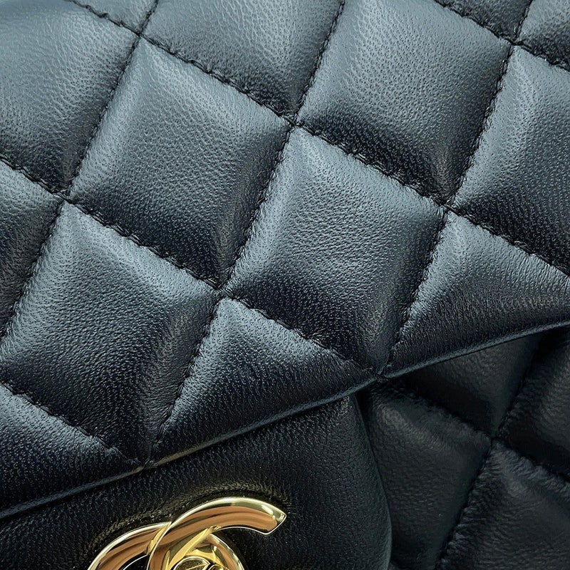 シャネル チェーンショルダーバッグ ミニマトラッセ ココマーク ラムスキン A69900 CHANEL バッグ 黒