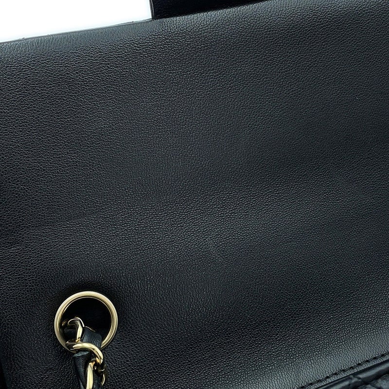 シャネル チェーンショルダーバッグ ミニマトラッセ ココマーク ラムスキン A69900 CHANEL バッグ 黒