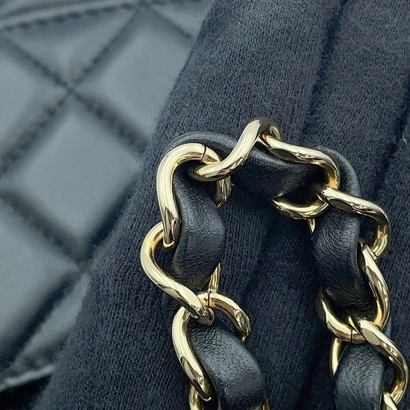 シャネル チェーンショルダーバッグ ミニマトラッセ ココマーク ラムスキン A69900 CHANEL バッグ 黒