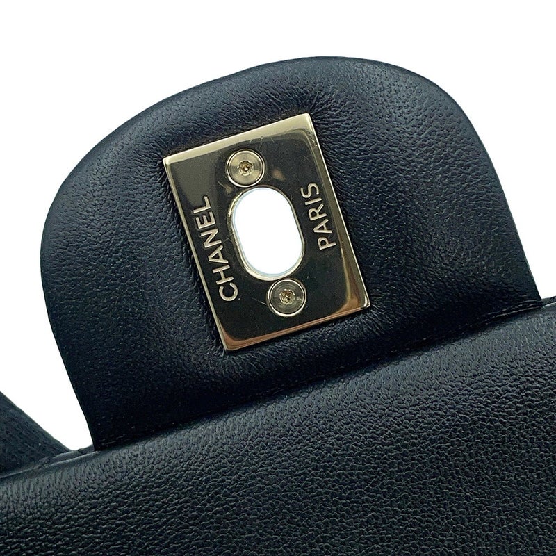 シャネル チェーンショルダーバッグ ミニマトラッセ ココマーク ラムスキン A69900 CHANEL バッグ 黒