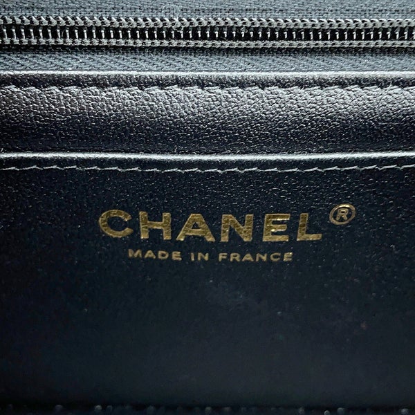 シャネル チェーンショルダーバッグ ミニマトラッセ ココマーク ラムスキン A69900 CHANEL バッグ 黒