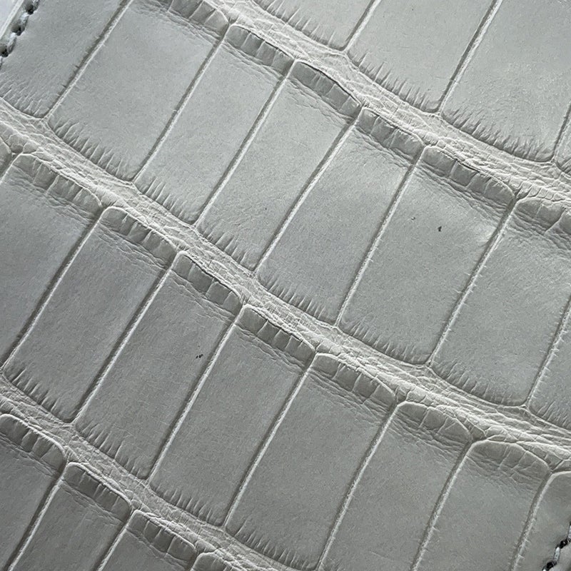 エルメス ハンドバッグ ケリー25 内縫い グリスペール/シルバー金具 アリゲーターマット K刻印 HERMES ２wayショルダー