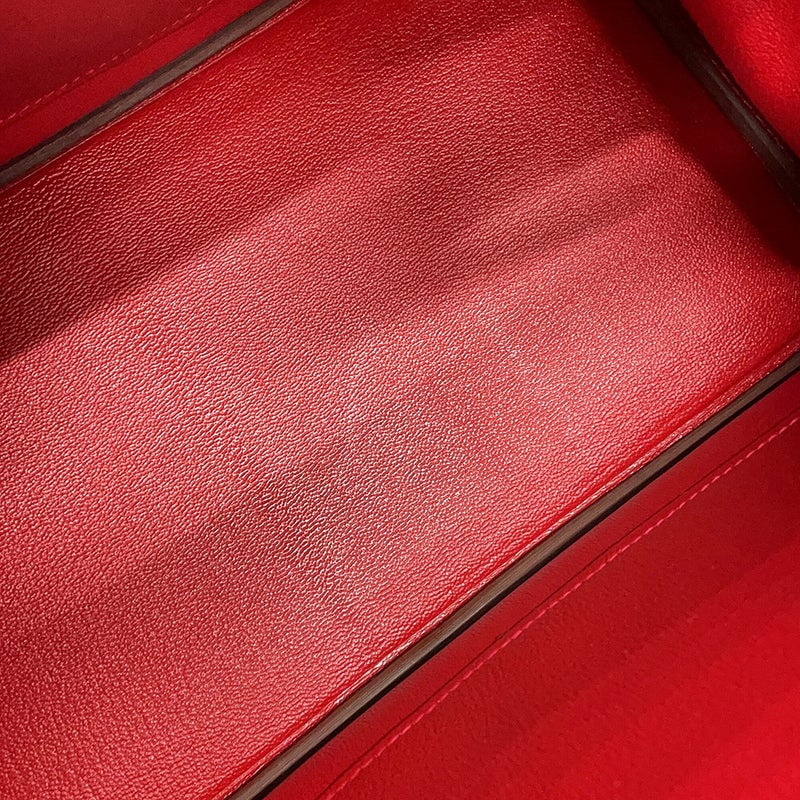 エルメス バーキン30 ルージュヴィフ/ゴールド金具 オーストリッチ D刻印 HERMES Birkin ハンドバッグ