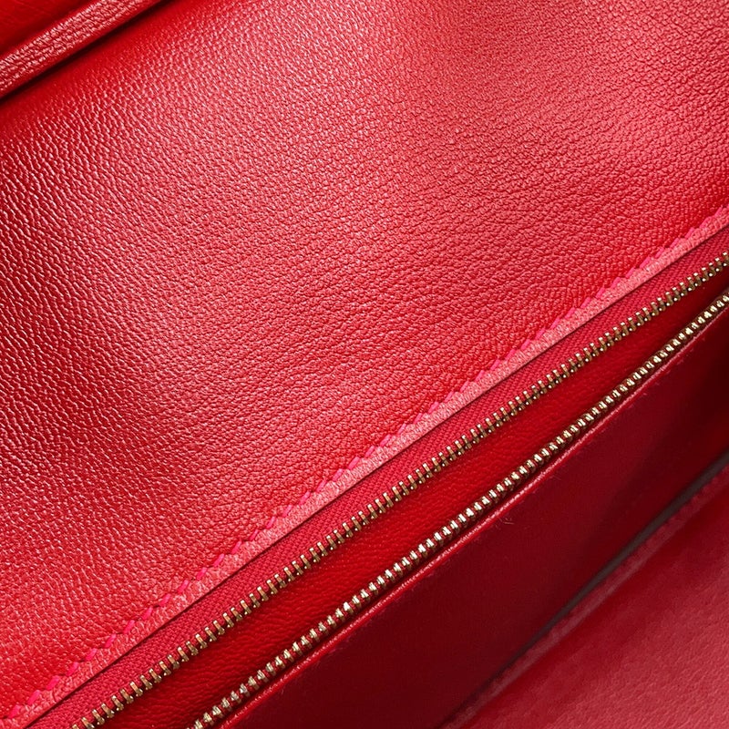 エルメス バーキン30 ルージュヴィフ/ゴールド金具 オーストリッチ D刻印 HERMES Birkin ハンドバッグ