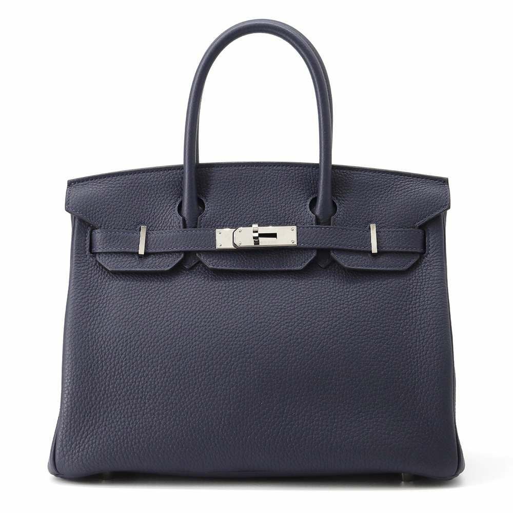 新品 HERMES エルメス バーキン30 ブルーニュイ シルバー金具 エルメス バーキン30 ブルーニュイ/シルバー金具 トゴ Y刻印 HERMES