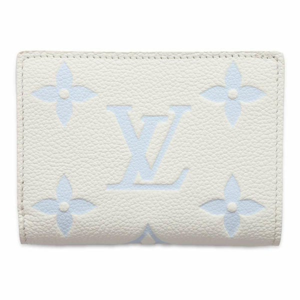ルイヴィトン 二つ折り財布 モノグラム・アンプラント ポルトフォイユ・クレア M82934 日本限定 白 バイカラー