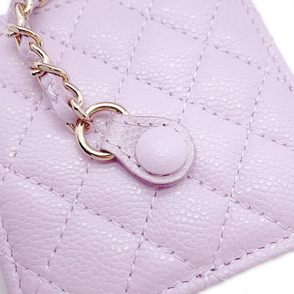 シャネル バニティバッグ トップハンドル マトラッセ ココマーク キャビアスキン AP2573 CHANEL 化粧ポーチ