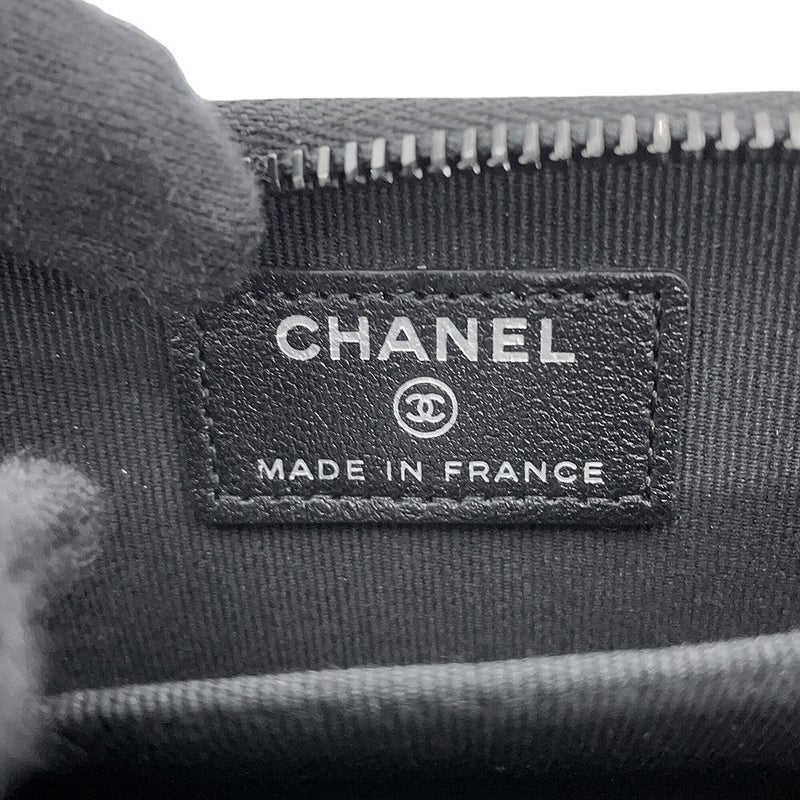 シャネル コインケース マトラッセ ココマーク クラシック ジップコインパース ラムスキン AP0216 CHANEL 財布 小銭入れ 黒