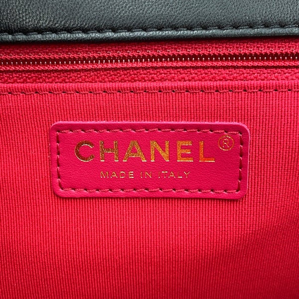 シャネル チェーンショルダーバッグ マトラッセ ココマーク シングルフラップ AS2496 CHANEL 黒