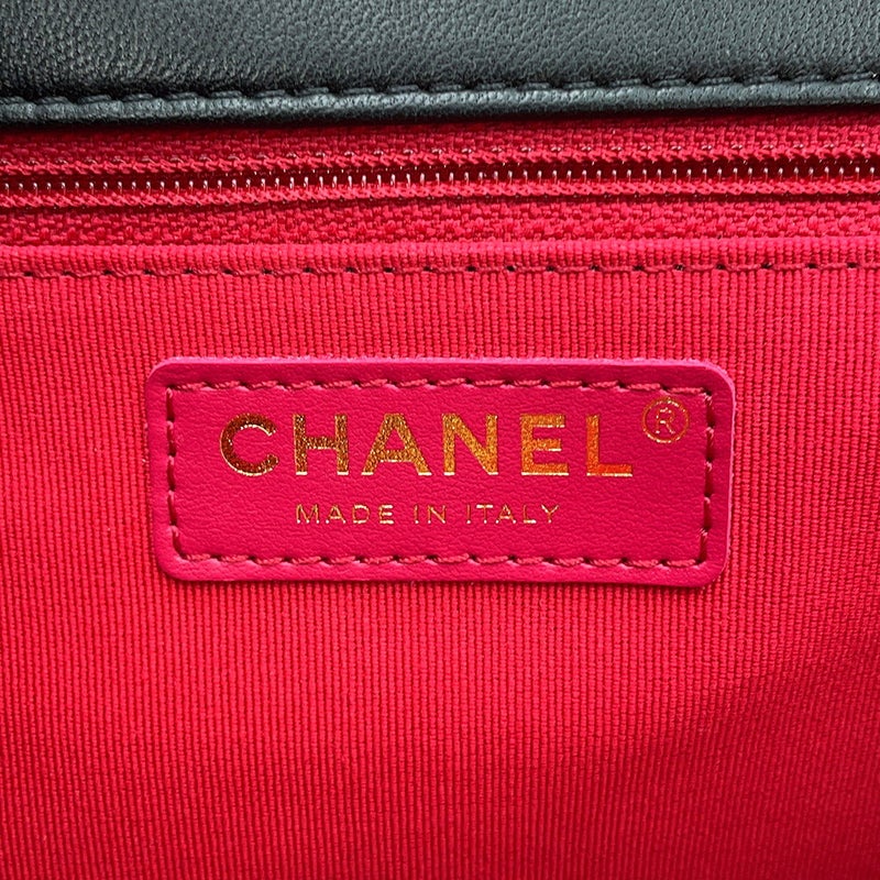 シャネル チェーンショルダーバッグ マトラッセ ココマーク シングルフラップ AS2496 CHANEL 黒