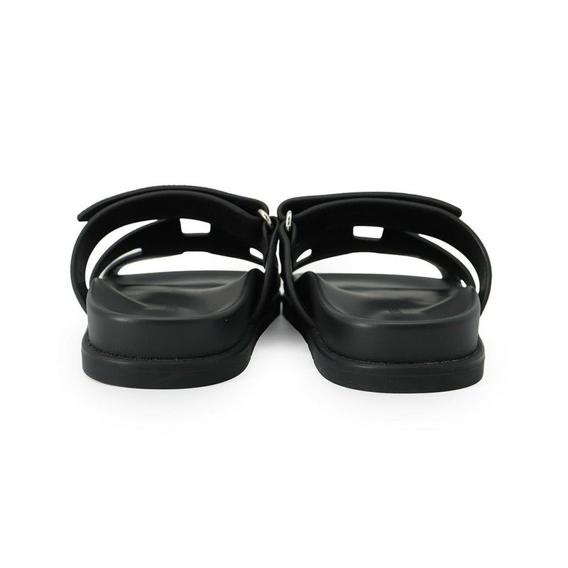 エルメス サンダル シプレ ベロア レザー レディースサイズ36 HERMES 靴 黒