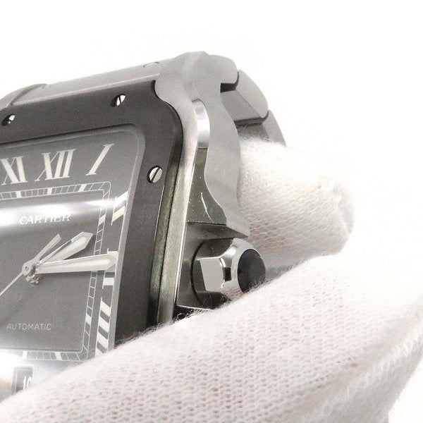 カルティエ サントス ドゥ カルティエ LM WSSA0037 Cartier 腕時計 グレー文字盤