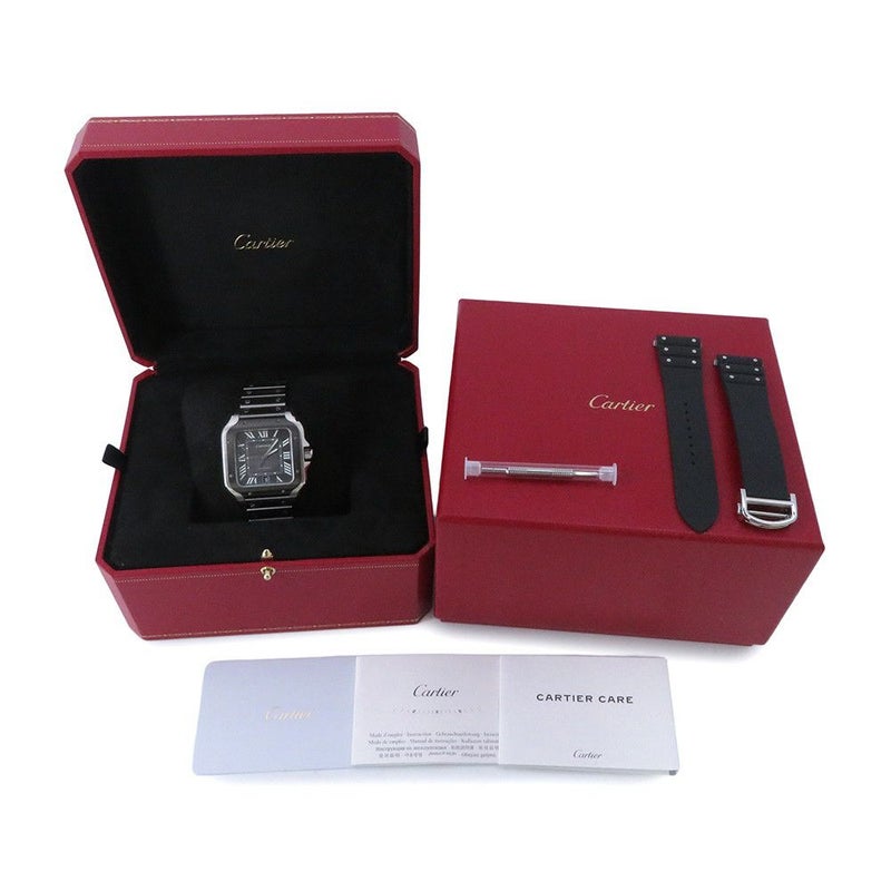 カルティエ サントス ドゥ カルティエ LM WSSA0037 Cartier 腕時計 グレー文字盤