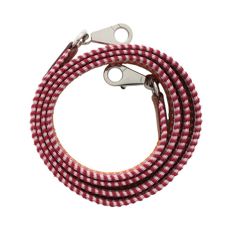 エルメス ショルダーストラップ バンドリエール サングル カヴァル オランジュミニウム/ゴールド/ピンク/シルバー金具 キャンバス/スイフト B刻印