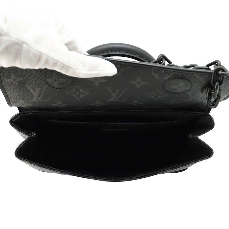 ルイヴィトン ショルダーバッグ モノグラム・エクリプス スティーマーPM M46953 LOUIS VUITTON 黒 ブラック