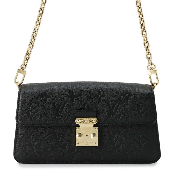 ルイヴィトン 長財布 モノグラム・アンプラント ウォレット オン チェーン・メティス M82637 LOUIS VUITTON 黒 ブラック