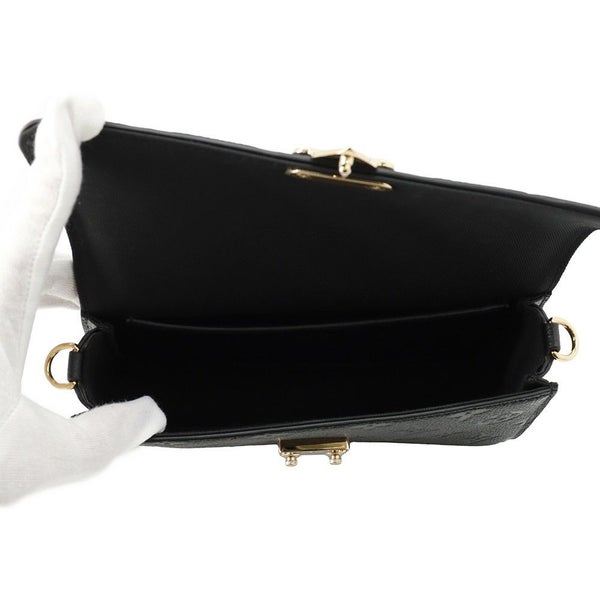 ルイヴィトン 長財布 モノグラム・アンプラント ウォレット オン チェーン・メティス M82637 LOUIS VUITTON 黒 ブラック