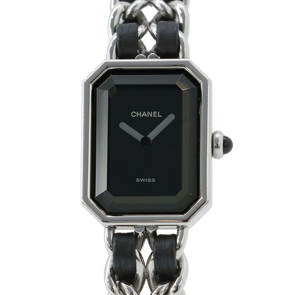 シャネル プルミエール S H0451 CHANEL レディース 腕時計 クォーツ 黒文字盤