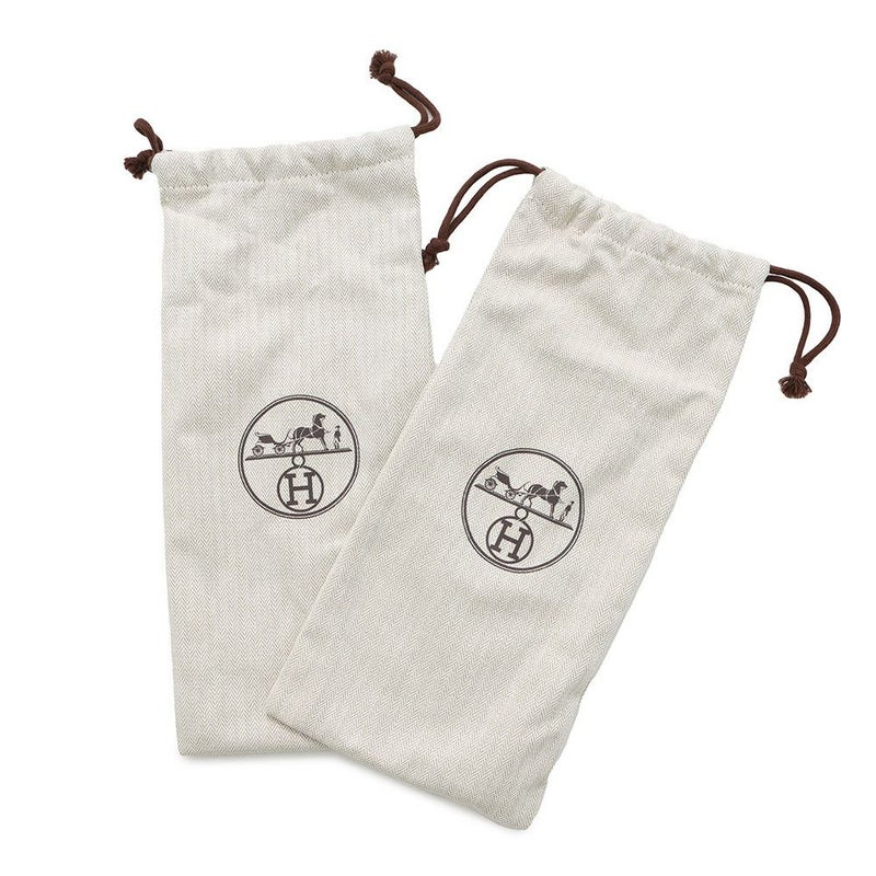 エルメス サンダル オラン 占星術 レザー レディースサイズ37 HERMES 靴 黒 白