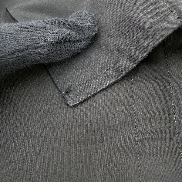 エルメス シャツワンピース カレーシュ刺繍 ノースリーブ コットン レディースサイズ40 HERMES 黒