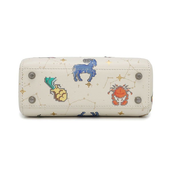 クリスチャン・ディオール ハンドバッグ レディディオール ミニ 星座 ピクセル S0856BNER 2wayショルダーバッグ 白